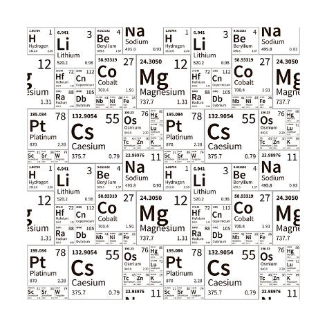 A Great deal of Chemical Aspects in opposition to Periodic Desk, Black and White Seamless Practice image relating to Periodic Table Printable Black and White identify A Great deal of Chemical Components versus Periodic Desk, Black and White Seamless Habit